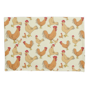 Housse D'oreillers Motif Brown de conception de poulet
