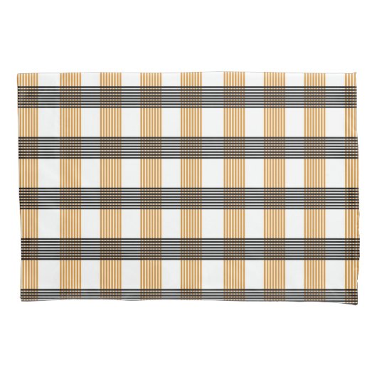 Housse D'oreillers Motif Brown de vérification du service (devant)