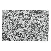 Housse D'oreillers Motif Camouflage noir gris blanc arctique (Dos)