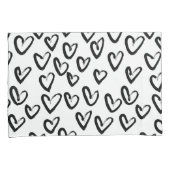 Housse D'oreillers Motif cardiaque de peinture AVC (devant-Droit)