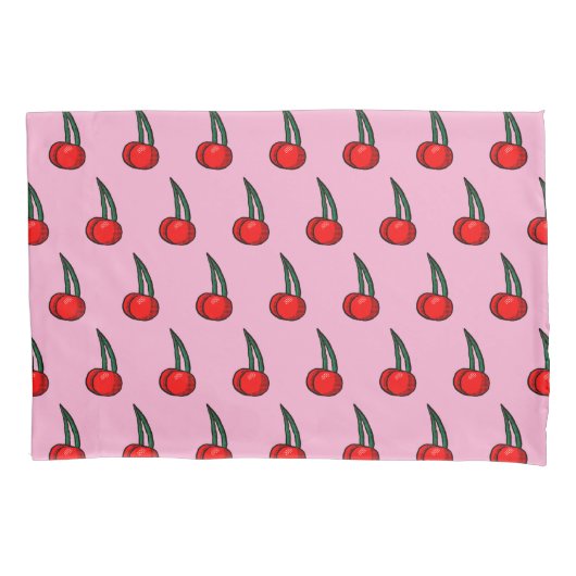 Housse D'oreillers Motif cerise (devant)