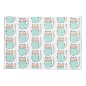 Housse D'oreillers Motif chat enfant mignet (Dos)
