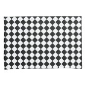 Housse D'oreillers Motif Chevron noir blanc et gras (devant-Droit)