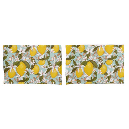 Housse D'oreillers Motif citron (devant-Set)