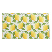 Housse D'oreillers Motif citrons aquarelle (Dos)