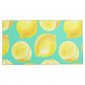 Housse D'oreillers Motif citrons aquarelle (devant-Droit)