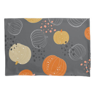 Housse D'oreillers motif citrouille