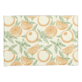 Housse D'oreillers Motif classique aux fruits orange (devant-Droit)