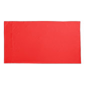 Housse D'oreillers Motif Cœurs Rouges Blancs (Dos-gauche)
