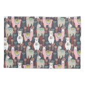 Housse D'oreillers Motif coloré de lamas (Dos-gauche)