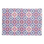Housse D'oreillers Motif coloré violet bleu rose capricieux (Dos)