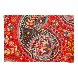 Housse D'oreillers Motif couleur Paisley Indian sans fil
