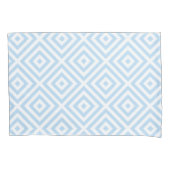 Housse D'oreillers Motif Coussin Pastel Blue White Diamond Coque (devant-gauche)