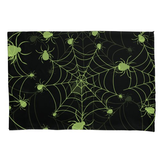 Housse D'oreillers Motif créatif Halloween Spider Net (devant)