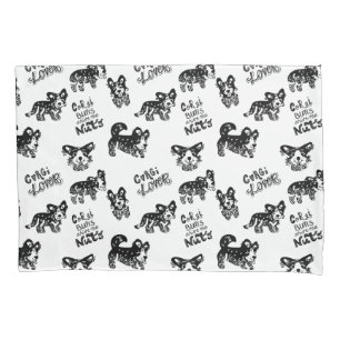 Housse D'oreillers Motif Cute Corgi