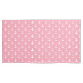 Housse D'oreillers Motif d'Ancres roses (devant)