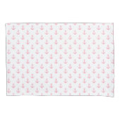 Housse D'oreillers Motif d'Ancres roses (devant)