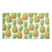 Housse D'oreillers Motif d'aquarelle ananas (Dos-gauche)