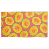 Housse D'oreillers Motif d'aquarelle de tranches de melon (devant-gauche)