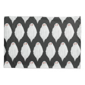 Housse D'oreillers Motif d'aquarelle des fantômes d'Halloween blanc e (Dos)