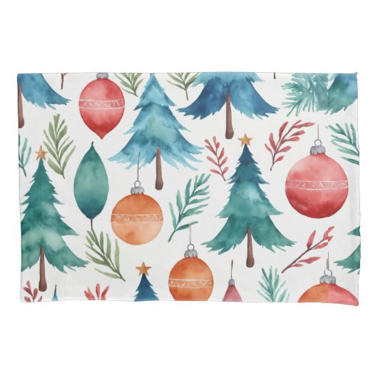 Housse D'oreillers Motif d'arbre de Noël (devant)