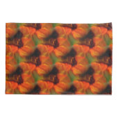 Housse D'oreillers Motif D'Art Abstrait Orange Et Brown (Dos)