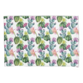 Housse D'oreillers Motif d'art de cactus d'aquarelle (devant-gauche)