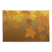 Housse D'oreillers Motif d'automne avec feuilles d'érable en chute et (Dos-Droit)