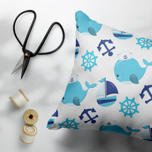 Housse D'oreillers Motif De Baleines, Beaux Baleines, Baleines Bleues