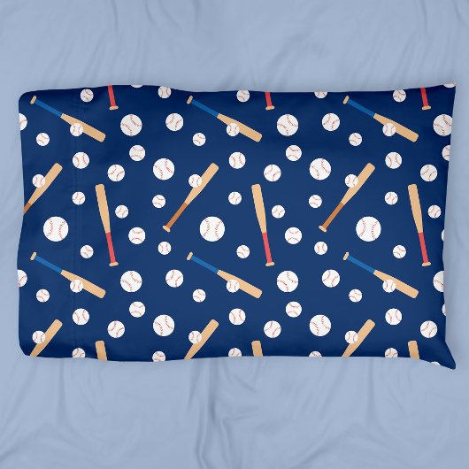 Housse D'oreillers Motif de baseball et de bats