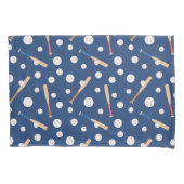 Housse D'oreillers Motif de baseball et de bats (devant)