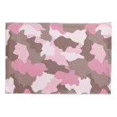 Housse D'oreillers Motif de Camouflage de fillette rose (Dos)