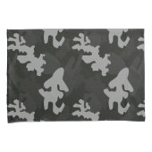 Housse D'oreillers Motif de camouflage noir (devant-Droit)