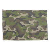 Housse D'oreillers Motif de camouflage vert (Dos-Droit)
