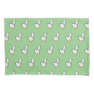 Housse D'oreillers Motif de canard blanc