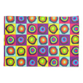 Housse D'oreillers Motif de Cercles Colorés (Dos)