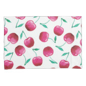 Housse D'oreillers Motif de cerise aquarelle (devant-Droit)