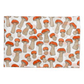 Housse D'oreillers Motif de champignons d'Aspen rouge orange (Dos)