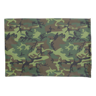 HOUSSE D'OREILLERS MOTIF DE CHASSE CAMOFLAGE