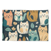 Housse D'oreillers Motif de chat Artsy (Dos)