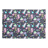 Housse D'oreillers Motif de chat espace (Dos-gauche)