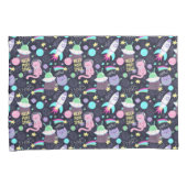 Housse D'oreillers Motif de chat espace (devant-Droit)