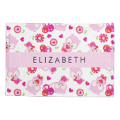 Housse D'oreillers Motif De Chouettes, Chouettes Mignonnes, Chouettes (Dos)