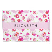 Housse D'oreillers Motif De Chouettes, Chouettes Mignonnes, Chouettes (devant)