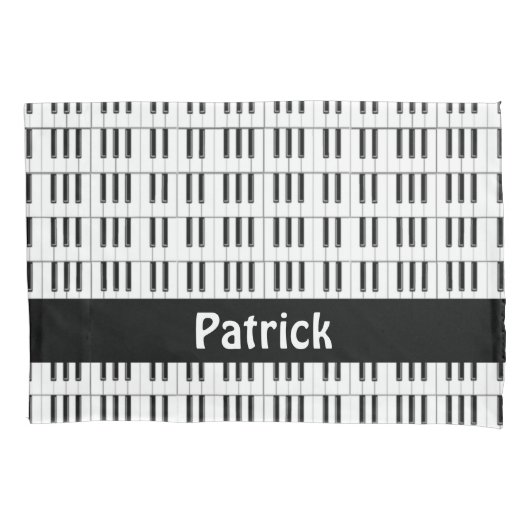 Housse D'oreillers Motif de clavier de piano (devant)