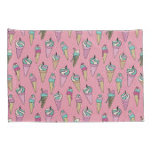 Housse D'oreillers Motif de cône de crème glacée (Dos-Droit)