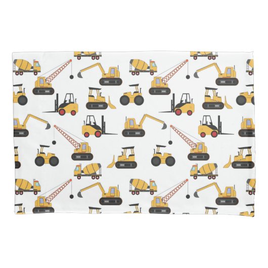 Housse D'oreillers motif de construction cool carrelé garçons (devant)