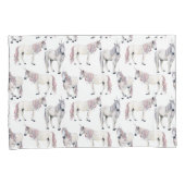 Housse D'oreillers Motif de conte de fées de licorne d'aquarelle (devant-Droit)