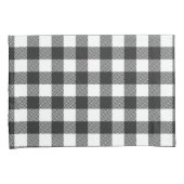 Housse D'oreillers Motif de contrôle du bison noir (devant-Droit)