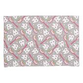 Housse D'oreillers Motif de dents d'arc-en-ciel (devant-Droit)